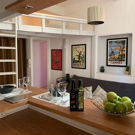 A092-studio Agreable Avec Mezzanine - Le Suquet Cannes